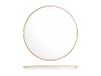 H&h Serveerplaat Versailles van glas met gouden rand, 33 cm