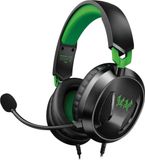 KOTION EACH G3100 Casque de jeu - Casque supra-auriculaire avec microphone - Convient pour Nintendo Switch, PS5, PS4, Xbox Series X|S, Xbox One, mobile et PC - Noir vert
