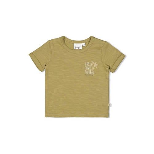 Feetje T-shirt Safari Savage groen