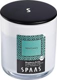 Spaas Geurkaars in glas met aluminium deksel, ± 56 uur - Velvet luxury - framboos & lelie