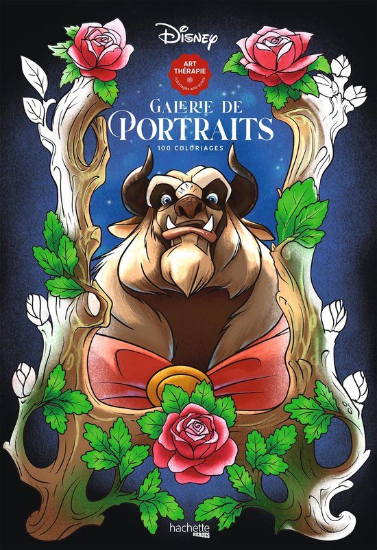 Hachette Disney Galerie de Portraits - Kleurboek voor volwassenen - 112 pagina's - 14+