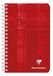 Clairefontaine 68681C Pak met 10 Notitieboekjes met Spiraalbinding - 11x17 cm - 100 Pagina's Grote Ruitjes - Wit Papier 90 g - Omslag Gecoat Karton - Willekeurige Kleuren