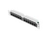 Lanberg PPU5-9012-S Patch Panel 1U 12 Ports RJ-45 Cat5e Grey