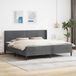 Maison Exclusive - Lit cadre avec matelas velours gris foncé 180 x 200 cm