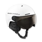 Black Crevice Arlberg Skihelm met 2 vizieren, wit, S (51-53)