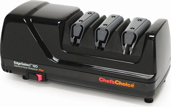 Chef's Choice 120 elektrische messenslijper - 20° slijphoek - 3 fasen - Zwart