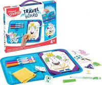 Maped TRAVEL BOARD - Kit voor onderweg "Ridders & Prinsessen" - Magnetisch bord - 4+ jaar