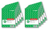 Sigel rekeningen, A6, 2x40 vellen, zelfdoorschrijvend 1 kopie, 10 stuks.