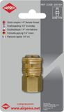 Airpress 4301501 Snelkoppeling - Inwendig - Euro - 1/4"
