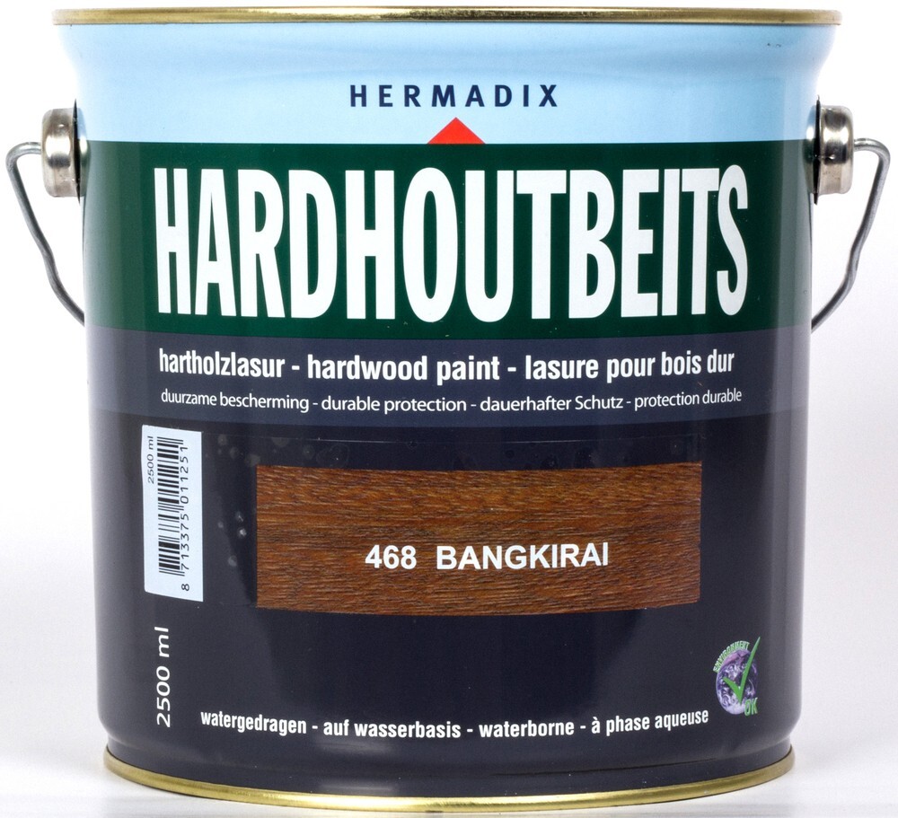 Hermadix Hardhout Beits - 2 5 liter - Bangkirai