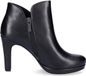 Tamaris Essentials Dames Enkellaarzen Zwart Mat