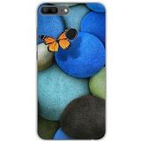 1001 coques Huawei Honor 9 Lite Blue Pebble Butterfly Silicone Case