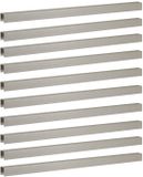 vidaXL Bordure de jardin, 10 pièces, 100 x 5 x 5 cm, Acier inoxydable