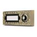 REV 050436055 deurbel, bel (metaal) met schild, max.42V AC/DC bij 2A, brons