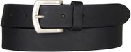 Petrol Industries Heren Leren Riem - 100% leer - 3,5 cm breed - Zwart - Maat 110