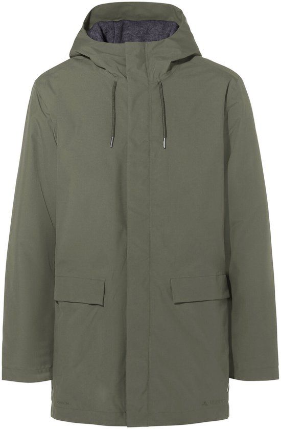 VAUDE Men's Coreway Parka, Jas, Regenjas, Outdoorjas, Heren, Khaki, L