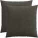 vidaXL - Taie d'oreiller - 2 pièces - HEERLEN - anthracite - 65 x 65 cm - velours côtelé