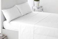 Miracle Home. Anti-peeling kussenslopen, zacht en comfortabel, 50% katoen, 50% polyester. 2 eenheden, 85 x 45. Bed 150, Wit