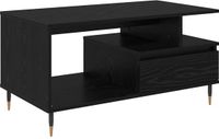 vidaXL Salontafel Zwart Eiken 90 x 49 x 45 cm
