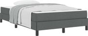 vidaXL - Boxspring - bed - Donkergrijs - 120 - x - 190 - cm - Stof