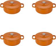 Combekk Fonte Braadpannen Ø12cm set van 4 - Oranje