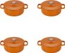 Combekk Fonte Braadpannen Ø12cm set van 4 - Oranje