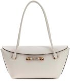 GUESS Sophia Shoulder Satchel Cream White