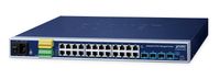 PLANET IP30 Switch industriel géré 24 ports 10/100/1000T + 4 ports 10G SFP+