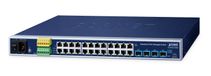 PLANET IP30 Switch industriel géré 24 ports 10/100/1000T + 4 ports 10G SFP+