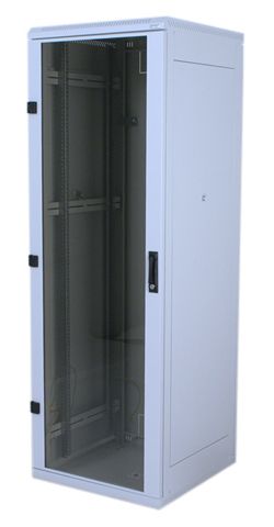 Triton 19" Rack 42U - 800x1000 - Glass door - Grijs