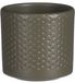 Mica Decorations Era pot rond groen relief h7xd7 cm