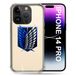 Transparante Apple Transparante beschermhoes voor iPhone 14 Pro (6,1 inch), titanium logo