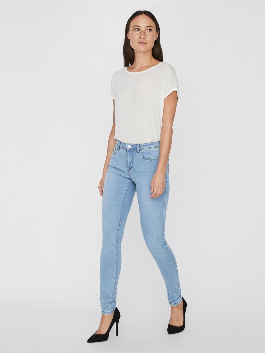 VERO MODA VMTANYA MR S PIPING JEANS VI352 GA NOOS Dames Jeans - Maat SXL34