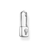 THOMAS SABO Sabo Damen Kreole Schloss 925er Sterlingsilber mit Zirkonia Clipverschluss, CR679-051-14