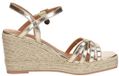 Mexx Noemi Pakina Sandalen - Sleehak - Dames - Goudkleurig - Maat 39