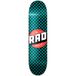 RAD Unisex - Checker Skateboard voor volwassenen, zwart/petrol, 8"