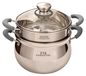 Double-layer Stainless Steel Soup and Steamer Pot 26 cm