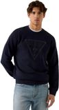 Guess Audley Cn Fleece Sweatshirt Blauw S Man