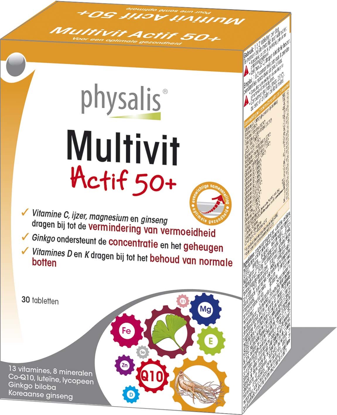 Physalis Multivit Actif 50+ Tabletten