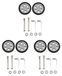 Set de 6 roues de bagage pour valises