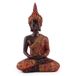 Pajoma 48374 Decoratieve Boeddha, mediterend, sculptuur met rood/gouden robe