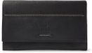 dR Amsterdam Dames Portemonnee Overslag RFID Leer Zwart 93159