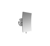 Emco Pure Plakspiegel, Hoekig, Met Handvat, 3-voudige Vergroting, Chroom