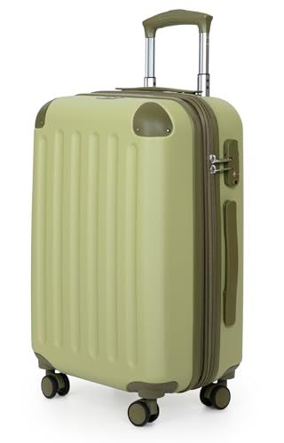 HAUPTSTADTKOFFER - Spree - 4 dubbele wielen handbagage hardshell uitbreidbare koffer 55 cm trolley, 42 liter, kiwi