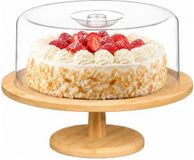Kinvara stolp met deksel - 30 x 10 cm - Naturel - Bamboe
