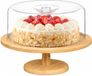 Kinvara stolp met deksel - 30 x 10 cm - Naturel - Bamboe
