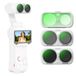 NEEWER ND-filterset, compatibel met Insta360 Luna Ultra Gimbal camera, variabele neutrale dichtheid (ND2-32) + CPL + 1/4 zwarte diffusie voor bioscoopeffect mist, FL-L03