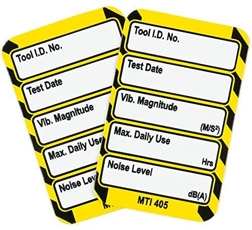 Scafftag MIC-MTI-451-YL-20 Microtag "Vibratie - Punten per uur" - Pack van 20