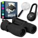 Jumelles enfants - 8x21 - Avec boussole et loupe - Noir - Pour enfants de 3-12 ans