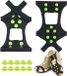 Unyqoos® Crampons de chaussures avec 10 pointes de rechange - Jaune Noir